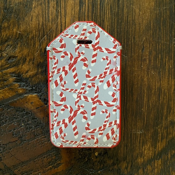 Vera Bradley Keep a Secret Luggage Tag Candy Canes New With Tags - Picture 3 of 9